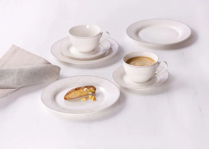 Ritzenhoff & Breker Dessertteller ISABELLA 6er Set cremeweiß