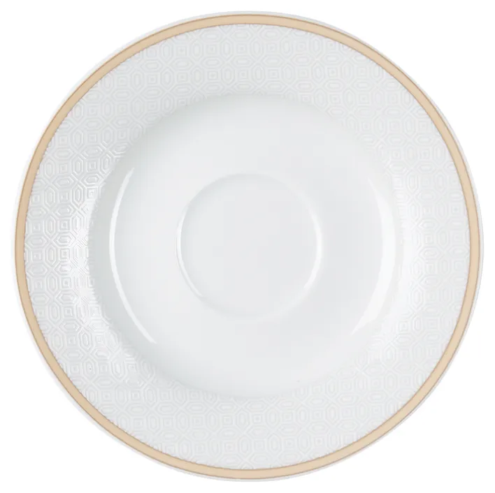 Ritzenhoff & Breker Espresso-Untertasse GEO Porzellan beige