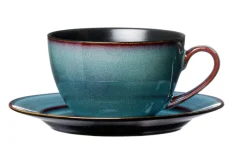 Ritzenhoff & Breker Kaffee-Untertasse BALI 6er Set Steingut blau