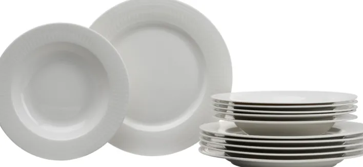 Ritzenhoff & Breker Tafelservice SOFIA 12-teilig Porzellan weiß
