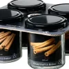 Ritzenhoff & Breker Vorratsglas MARA 4er Set 350 ml Glas rund