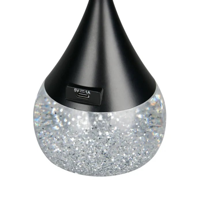 RL Akku LED Tischleuchte TEMBO, Kunststoff, Höhe 28,3 cm Schwarz