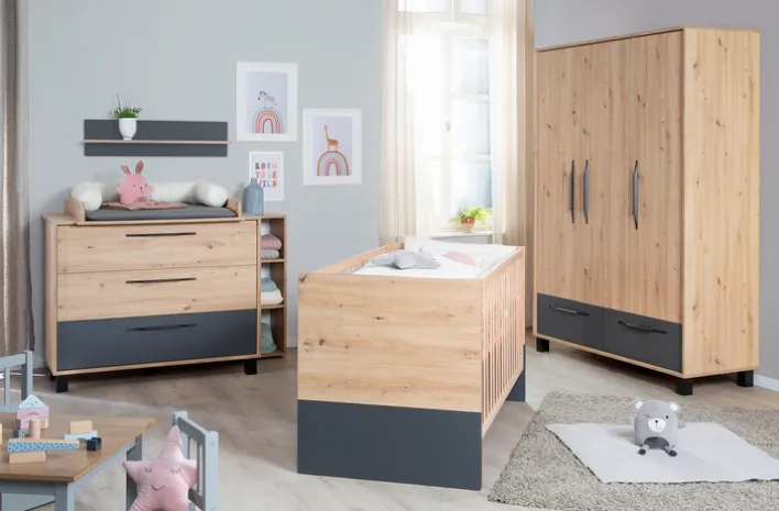 roba Wickelkommode ARTESANA braun/ grau