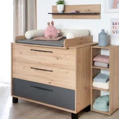 roba Wickelkommode ARTESANA braun/ grau