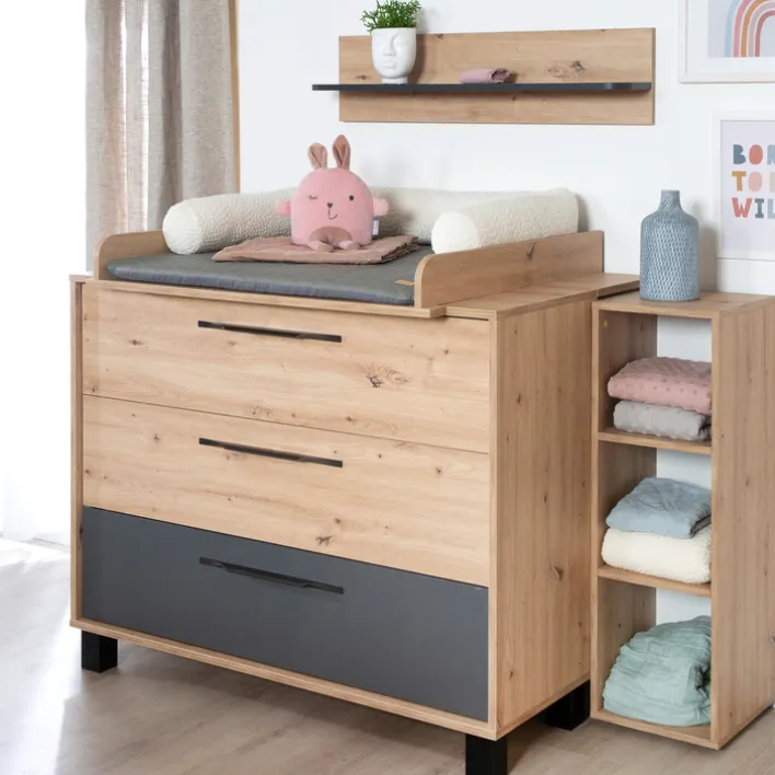 roba Wickelkommode ARTESANA braun/ grau