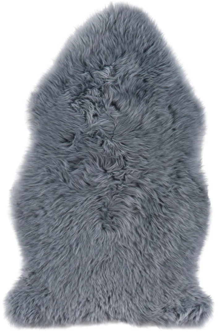 Schaffell UNIKAT OAKLAND I 60 x 85 cm dunkelgrau