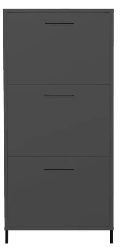 Schuhschrank LINDOS 61 x 139 cm Anthrazit matt