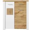 Schuhschrank MATERIO 90 x 105 cm braun/weiß