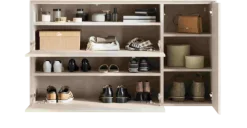 Schuhschrank MINEO 137 x 78 cm kaschmir-grau