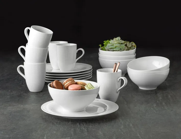 Seltmann Weiden Frühstücksteller BEAT 6er Set weiß