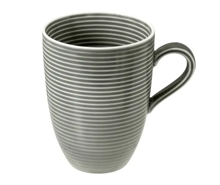 Seltmann Weiden Henkelbecher BEAT COLOR GLAZE 6er Set perlgrau
