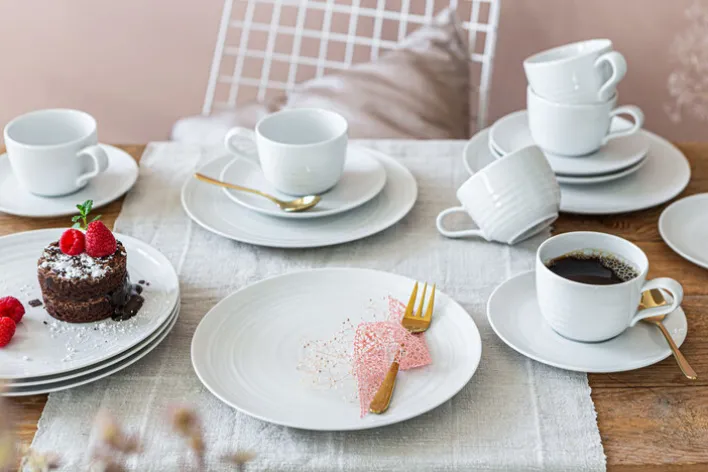 Seltmann Weiden Kaffeeservice TERRA 18-teilig weiß