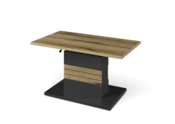 Set one by Musterring Couchtisch QUINCY 95x48-68 cm Anthrazit/Coast Evoke Eiche