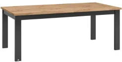 set one by Musterring Esstisch YORK 63 anthrazit /Eiche Artisan