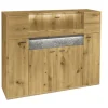 set one by Musterring Highboard DELTONA 154x122 cm Eiche Artisan Dekor / Sandstein