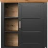 set one by Musterring Hängeschrank YORK 23 anthrazit /Eiche Artisan