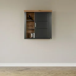 set one by Musterring Hängeschrank YORK 23 anthrazit /Eiche Artisan