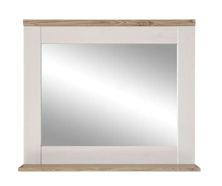 Spiegel CASA 80 x 70 cm braun/ weiß