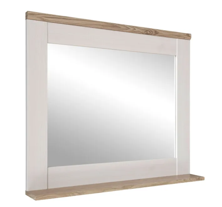 Spiegel CASA 80 x 70 cm braun/ weiß