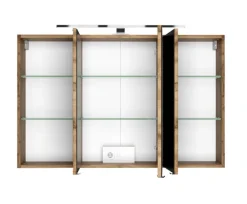 Spiegelschrank BAABE 100 x 66 cm Wotan Eiche