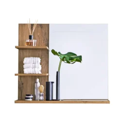 Spiegelschrank JOHN grau / Flagstaff Oak