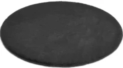 Teppich NOVARA 80 cm rund anthrazit