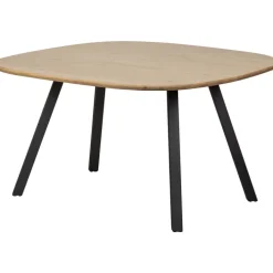 Tisch TABLO 130 x 130 cm Eiche massiv/schwarz