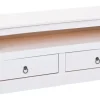 TV-Lowboard LUKAS 118x45x39 cm Massivholz Kiefer weiß