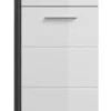 Unterschrank SCOUT 37 x 88 cm grau/ weiß Hochglanz