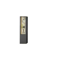 Vitrine COMO 42x180 cm Anthrazit matt Lack/Asteiche-Dekor
