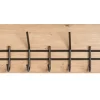 Wandgarderobe PARMA12 Eiche-Dekor/schwarz 60 x 20 cm