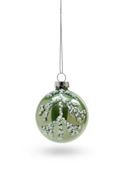 Weihnachtskugel CALM & COSY Glas Ø 6 cm Grün