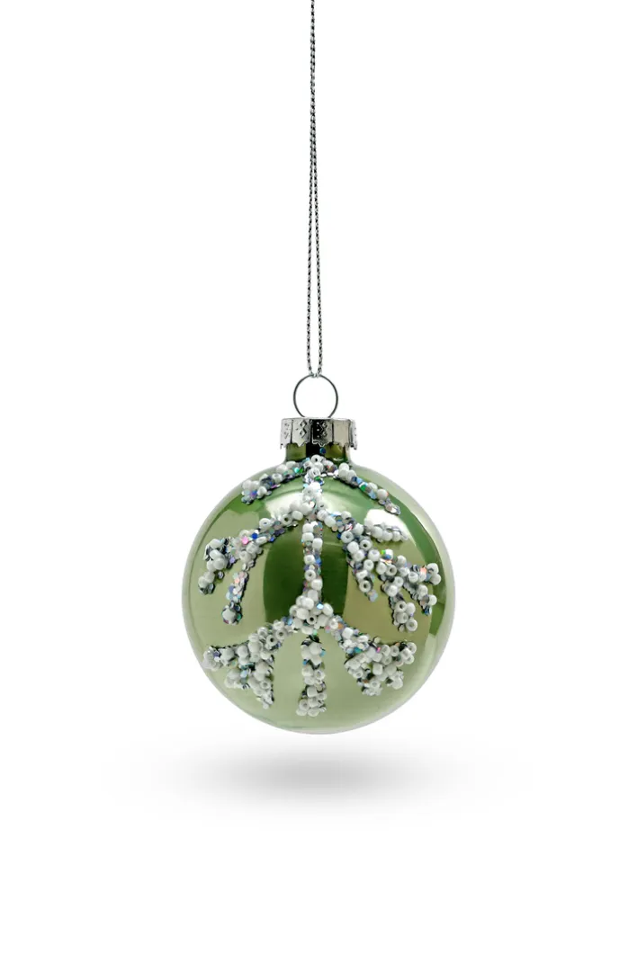 Weihnachtskugel CALM & COSY Glas Ø 6 cm Grün