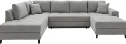 Wohnlandschaft FARIS 202 x 325 x 170 cm grau