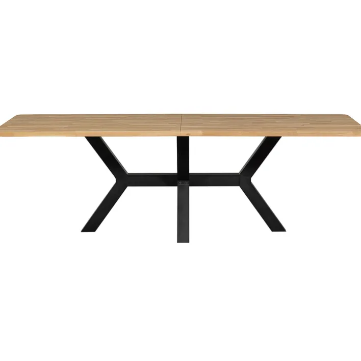 XL-Tisch COMBI-TABLO 240 x 100 cm Eiche massiv Spinn-Gestell