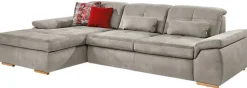 YoungLife Ecksofa CAPRI I ecrugrau
