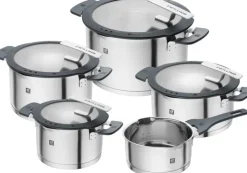 ZWILLING Kochtopfset SIMPLIFY 5-teilig schwarz Metall